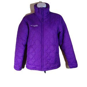 Columbia Vertex Winter Quilted Purple Jacket Size Youth 14 16
